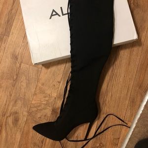 High heel socks boots